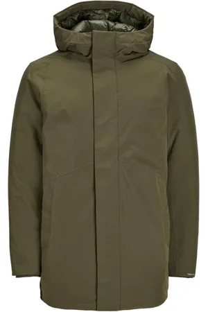 JACK & JONES Heren, Mantels, Groen, Maat: 2XL