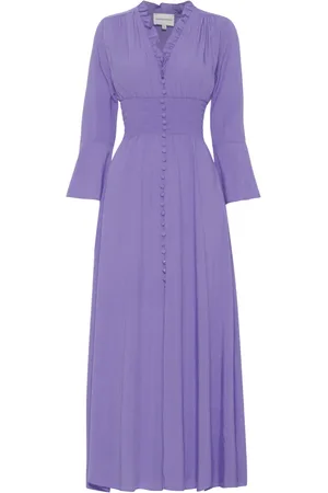American Dreams Dames, Jurken, Paars, Maat: L Viscose