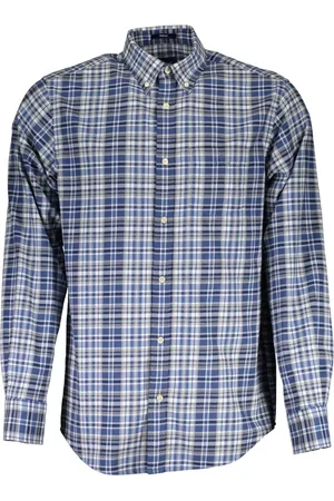 GANT Heren, Overhemden, Blauw, Maat: S Katoen