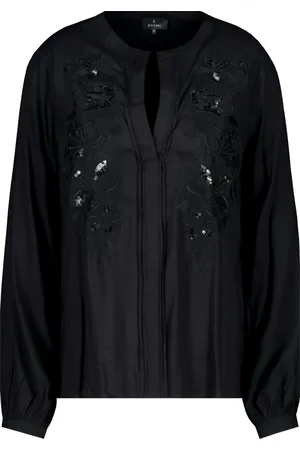 monari Dames, Blouses & Shirts, Zwart, Maat: M Viscose