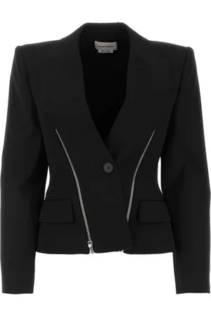 Alexander McQueen Dames, Jassen, Zwart, Maat: S Wol
