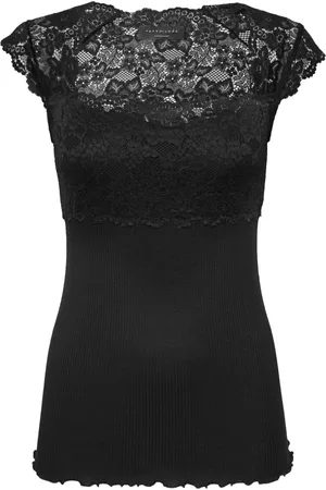 Rosemunde Dames, Tops, Zwart, Maat: L Katoen