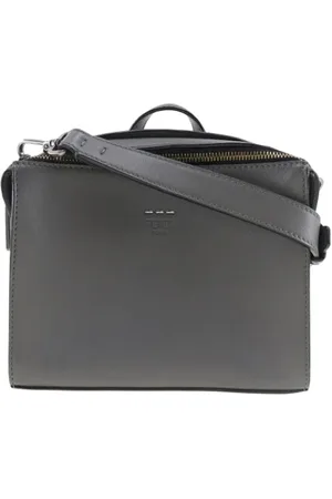 Fendi Dames, Pre-owned, Grijs, Maat: ONE Size Leer
