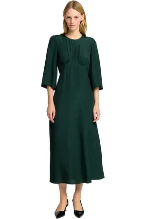 SELECTED Dames, Jurken, Groen, Maat: M Viscose