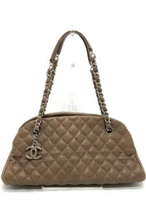 CHANEL Dames, Pre-owned, Bruin, Maat: ONE Size Leer