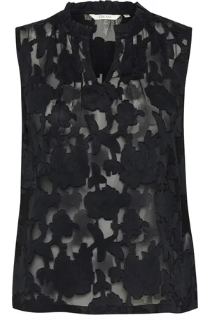 Cream Dames, Tops, Zwart, Maat: S Poliester