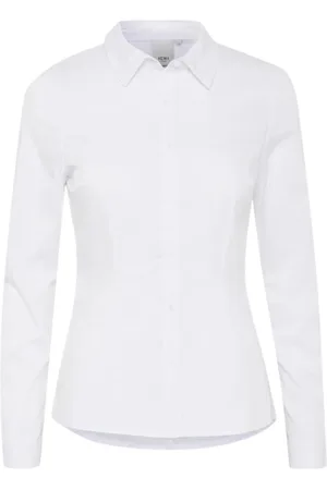 Ichi Dames, Blouses & Shirts, Wit, Maat: XL