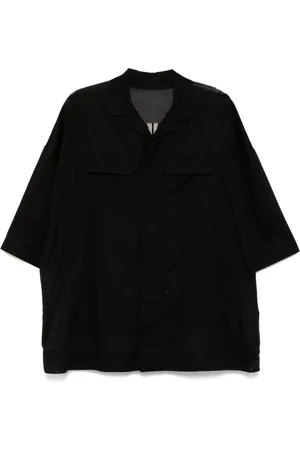 Rick Owens Heren, Overhemden, Zwart, Maat: 3XL Katoen