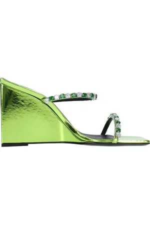 Giuseppe Zanotti Dames, Schoenen, Groen, Maat: 40 EU Leer