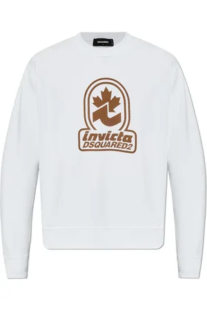 Dsquared2 Heren, Sweatshirts & Hoodies, Wit, Maat: 3XL Katoen