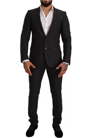 Dolce & Gabbana Heren, Pakken, Grijs, Maat: XS Wol