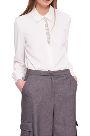 Gaudi Dames, Blouses & Shirts, Wit, Maat: L Poliester