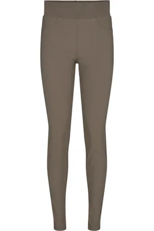 Freequent Dames, Broeken, Bruin, Maat: XS Viscose