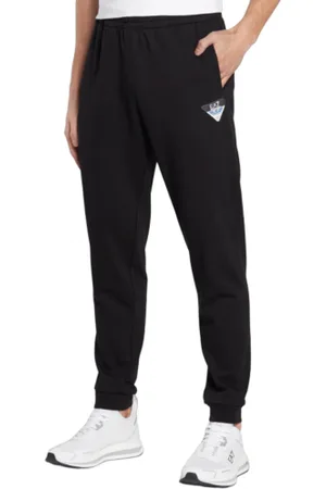 EA7 Heren, Broeken, Zwart, Maat: S Fleece