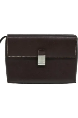 Burberry Dames, Pre-owned, Bruin, Maat: ONE Size Leer