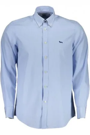 HARMONT&BLAINE Heren, Overhemden, Blauw, Maat: 2XL