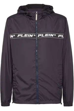 Philipp Plein Heren, Jassen, Blauw, Maat: M Nylon