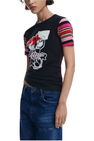 Desigual Dames, Tops, Zwart, Maat: L Katoen