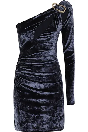 AMEN Dames, Jurken, Blauw, Maat: S