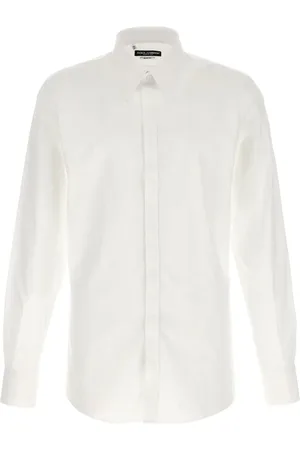 Dolce & Gabbana Heren, Overhemden, Wit, Maat: XL Katoen