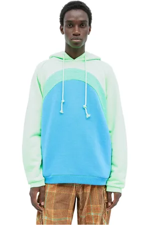 ERL Heren, Sweatshirts & Hoodies, Blauw, Maat: L Katoen