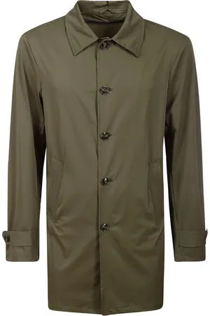 BARBA Heren, Mantels, Bruin, Maat: 3XL Nylon