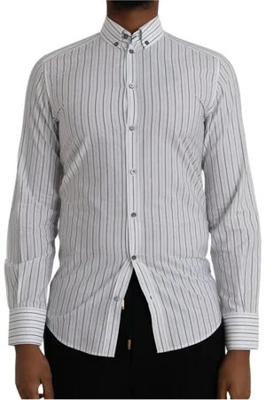 Dolce & Gabbana Heren, Overhemden, Wit, Maat: S Katoen