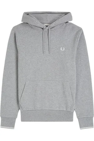 Fred Perry Heren, Sweatshirts & Hoodies, Grijs, Maat: S Katoen
