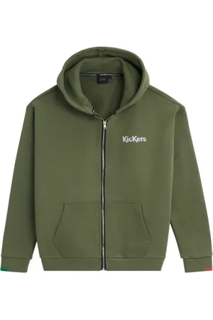 Kickers Heren, Sweatshirts & Hoodies, Groen, Maat: M Katoen