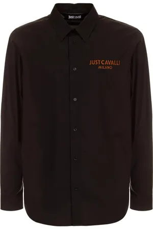 Roberto Cavalli Heren, Overhemden, Zwart, Maat: 2XL