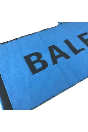 Balenciaga Heren, Pre-owned, Blauw, Maat: ONE Size Wol