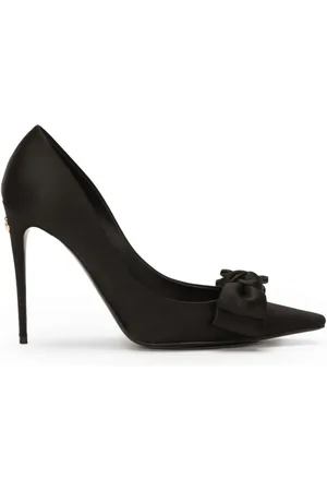 Dolce & Gabbana Dames, Schoenen, Zwart, Maat: 40 EU Satijn