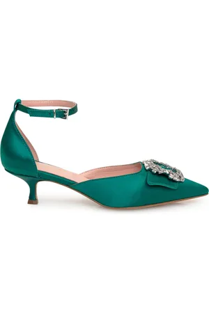 ANNA F. Dames, Schoenen, Groen, Maat: 38 1/2 EU
