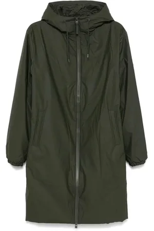 Rains Heren, Jassen, Groen, Maat: XS Leer