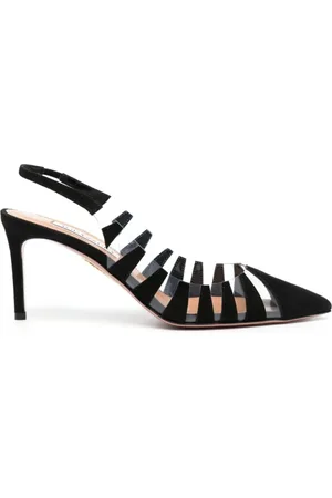 Aquazzura Dames, Schoenen, Zwart, Maat: 37 1/2 EU Leer