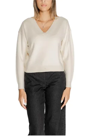 VERO MODA Dames, Truien, Wit, Maat: M Nylon
