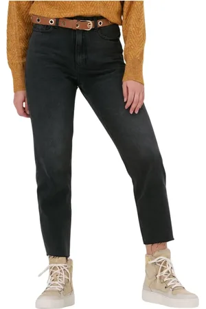 Object Dames, Jeans, Zwart, Maat: XS Denim