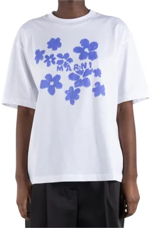 Marni Dames, Tops, Wit, Maat: 2XS Katoen