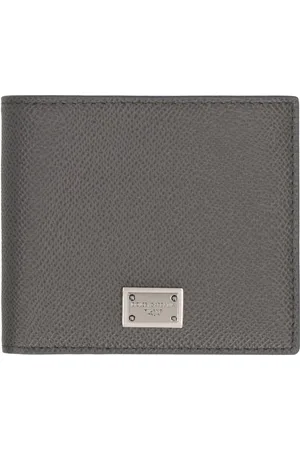 Dolce & Gabbana Heren, Accessoires, Grijs, Maat: ONE Size Leer