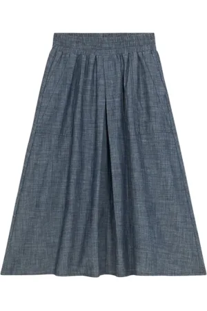 Oltre Dames, Rokken, Blauw, Maat: S Linnen