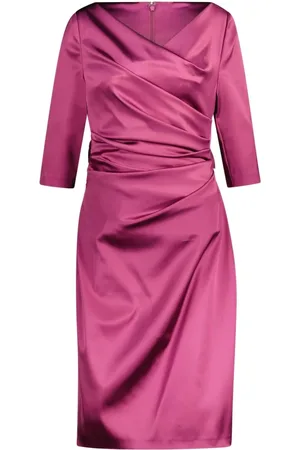 TALBOT RUNHOF Dames, Jurken, Paars, Maat: 3XL Satijn
