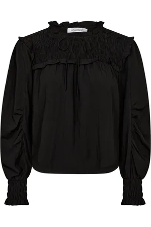 Co`Couture Dames, Blouses & Shirts, Zwart, Maat: XS Polyamide