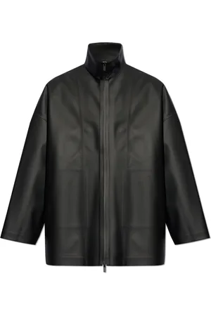 FEAR OF GOD Heren, Mantels, Zwart, Maat: L Leer