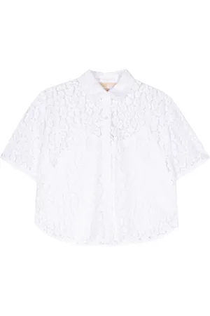 Michael Kors Dames, Blouses & Shirts, Wit, Maat: S Katoen