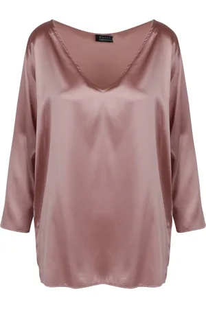 GIANLUCA CAPANNOLO Dames, Blouses & Shirts, Roze, Maat: S Zijde