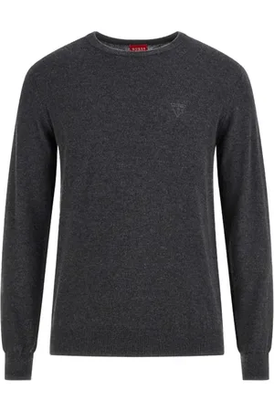 Guess Heren, Truien, Grijs, Maat: 2XL Wol