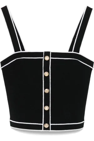 ALICE+OLIVIA Dames, Tops, Zwart, Maat: L
