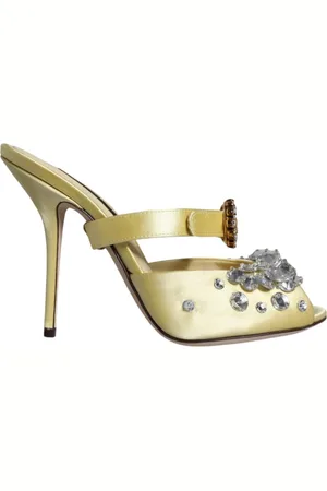 Dolce & Gabbana Dames, Schoenen, Geel, Maat: 35 EU Satijn