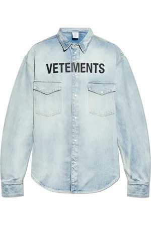 Vetements Heren, Overhemden, Blauw, Maat: XL Denim
