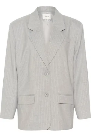Gestuz Dames, Jassen, Grijs, Maat: M Viscose